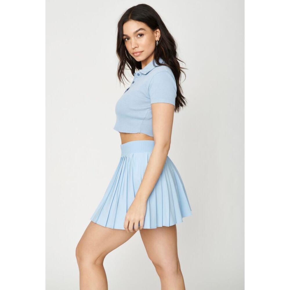 Garage Light Weight Tessa Tennis/ Golf Skirt / Skort In Light Baby Blue Large